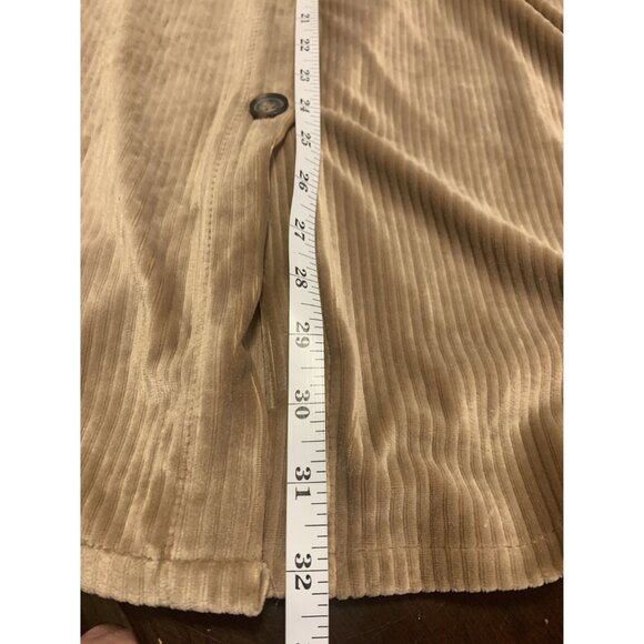 Studio 1886 XL Velvet Corduroy Cozy Shacket Shirt Oversized Fall Winter - Picture 7 of 8